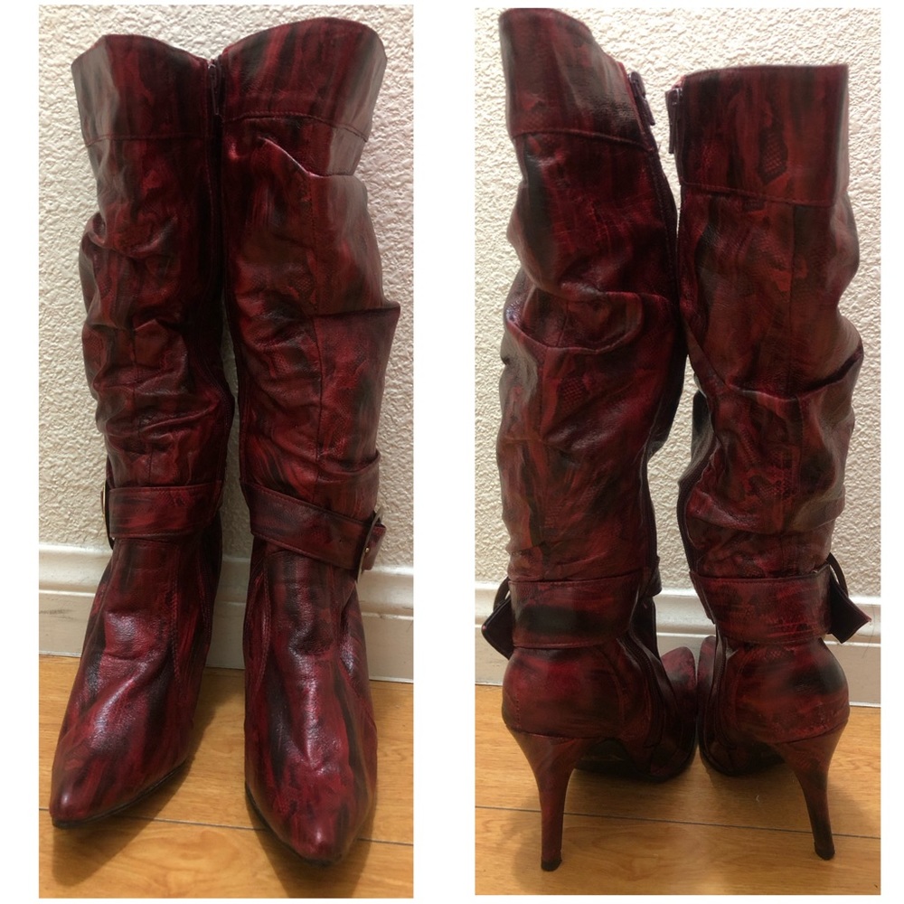 Faux Leather Boots